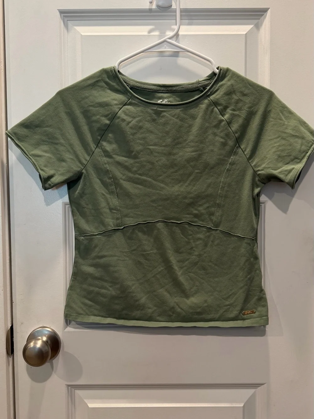 Justice Olive Green Short Sleeve Crewneck Tee